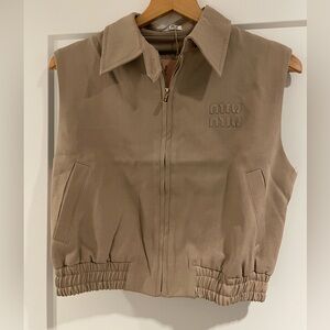 Miu Miu Tan Vest